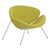 Кресло дизайнерское DOBRIN EMILY, светло-зеленая ткань AF3, хромированная сталь,изображение2