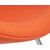 Кресло дизайнерское DOBRIN EMILY, оранжевая ткань AF, хромированная сталь,изображение8