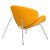 Кресло дизайнерское DOBRIN EMILY, желтая ткань AF13, хромированная сталь,изображение4