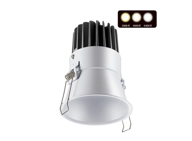 358910 SPOT NT22 268 белый Встраиваемый светодиодный светильник с переключателем цветовой температуры IP20 LED 3000К\4000К\6000К 18W 220V LANG