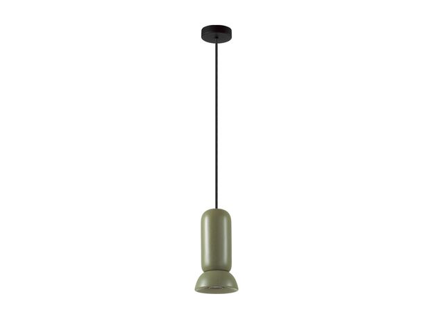 5054/1B PENDANT ODL24 315 черный/зеленый/металл/керамика Подвес GU10 LED 4W KERAMA