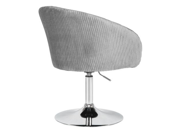 Кресло дизайнерское DOBRIN EDISON, серый велюр (1922-19),изображение4
