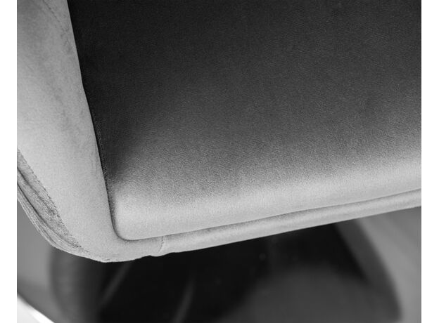 Кресло дизайнерское DOBRIN EDISON, серый велюр (1922-19),изображение7