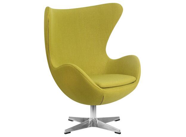 Кресло дизайнерское DOBRIN EGG, светло-зеленая ткань AF3,изображение2