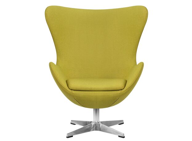 Кресло дизайнерское DOBRIN EGG, светло-зеленая ткань AF3,изображение6