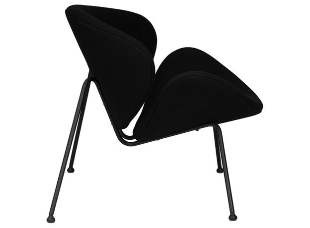 Кресло дизайнерское DOBRIN EMILY, черный ткань AF9, черное основание,изображение3