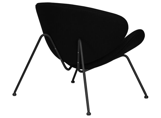 Кресло дизайнерское DOBRIN EMILY, черный ткань AF9, черное основание,изображение4