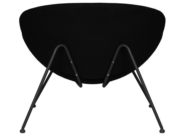 Кресло дизайнерское DOBRIN EMILY, черный ткань AF9, черное основание,изображение5