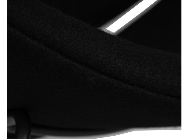 Кресло дизайнерское DOBRIN EMILY, черный ткань AF9, черное основание,изображение7