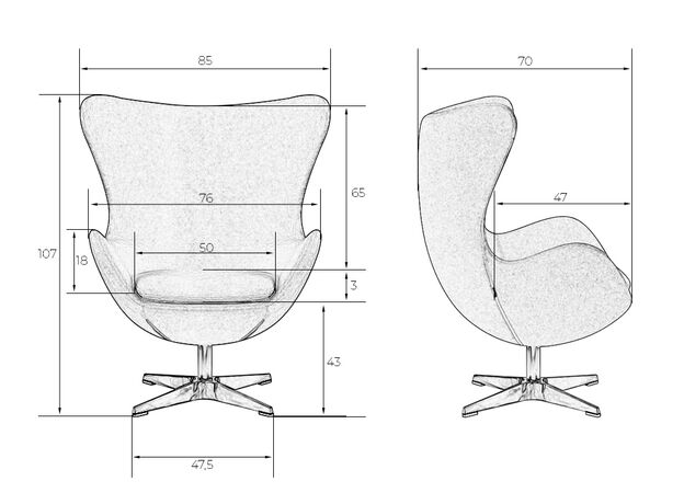 Кресло дизайнерское DOBRIN EGG, светло-зеленая ткань AF3,изображение12
