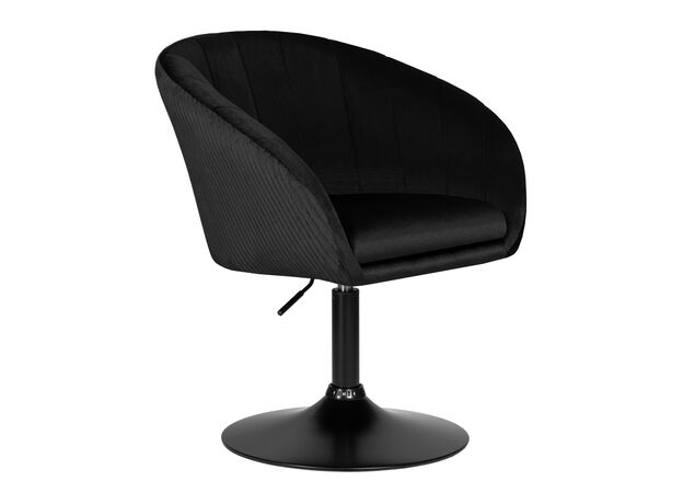 Кресло дизайнерское DOBRIN EDISON BLACK, черный велюр (1922-21),изображение2