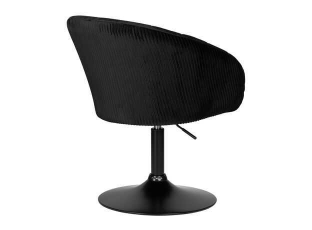 Кресло дизайнерское DOBRIN EDISON BLACK, черный велюр (1922-21),изображение4