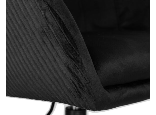 Кресло дизайнерское DOBRIN EDISON BLACK, черный велюр (1922-21),изображение7