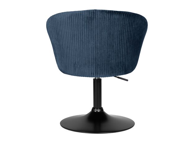 Кресло дизайнерское DOBRIN EDISON BLACK, синий велюр (1922-20),изображение5