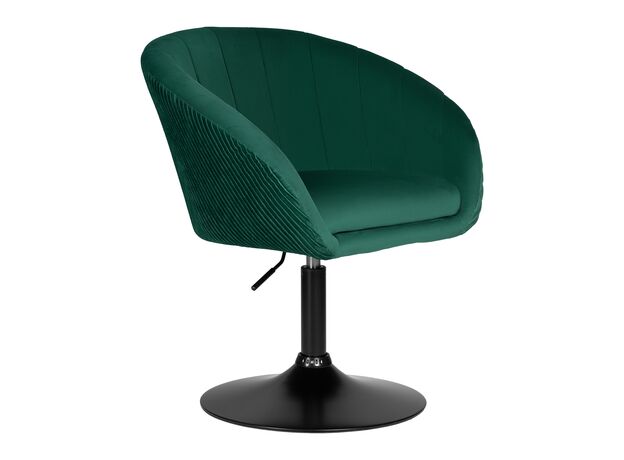 Кресло дизайнерское DOBRIN EDISON BLACK, зеленый велюр (1922-9),изображение2