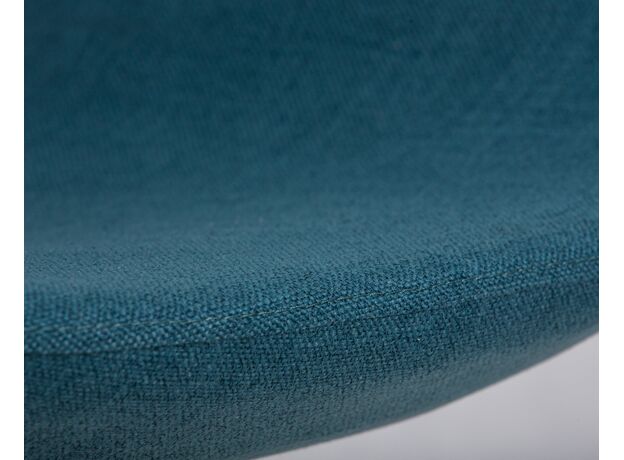 Кресло дизайнерское DOBRIN SWAN, синяя ткань IF6, алюминиевое основание,изображение9