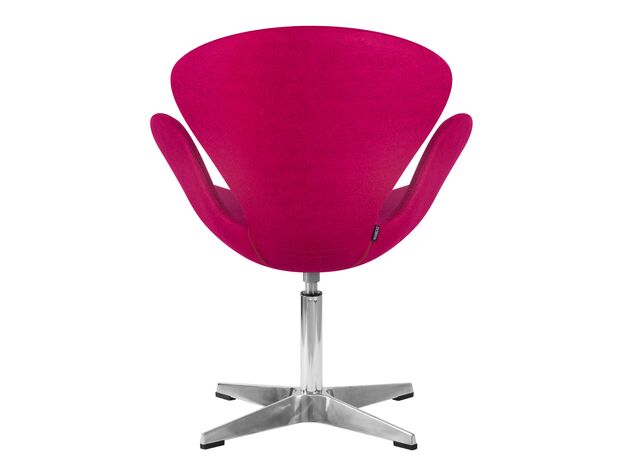 Кресло дизайнерское DOBRIN SWAN, бордо ткань AF5, алюминиевое основание,изображение5