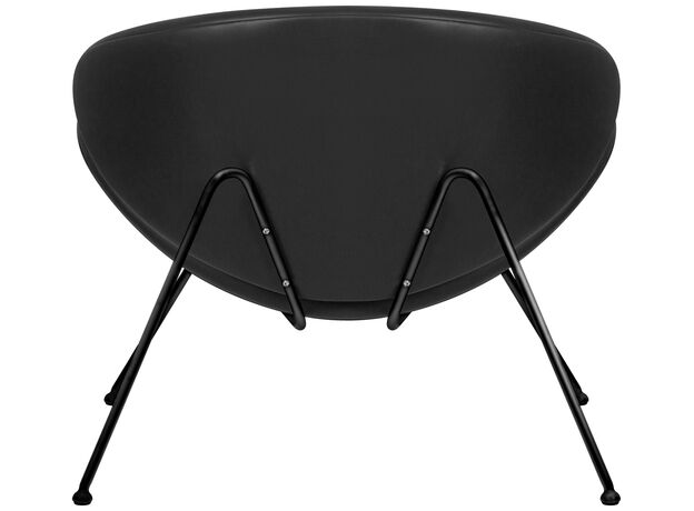 Кресло дизайнерское DOBRIN EMILY, черный винил YP16, черное основания,изображение5