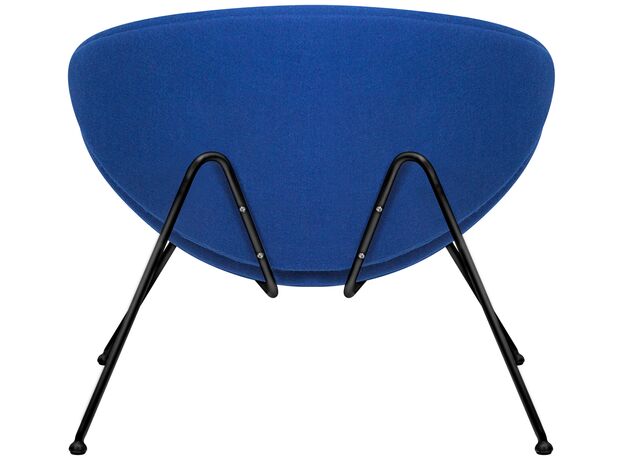 Кресло дизайнерское DOBRIN EMILY, синяя ткань AF6, черное основание,изображение5