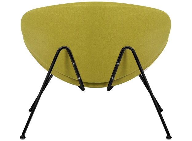 Кресло дизайнерское DOBRIN EMILY, светло-зеленая ткань AF3, черное основание,изображение5
