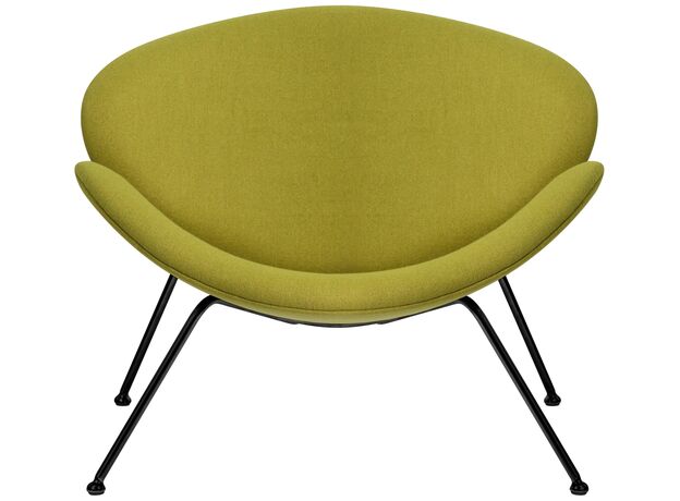 Кресло дизайнерское DOBRIN EMILY, светло-зеленая ткань AF3, черное основание,изображение6