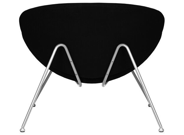 Кресло дизайнерское DOBRIN EMILY, черный ткань AF9, хромированная сталь,изображение5