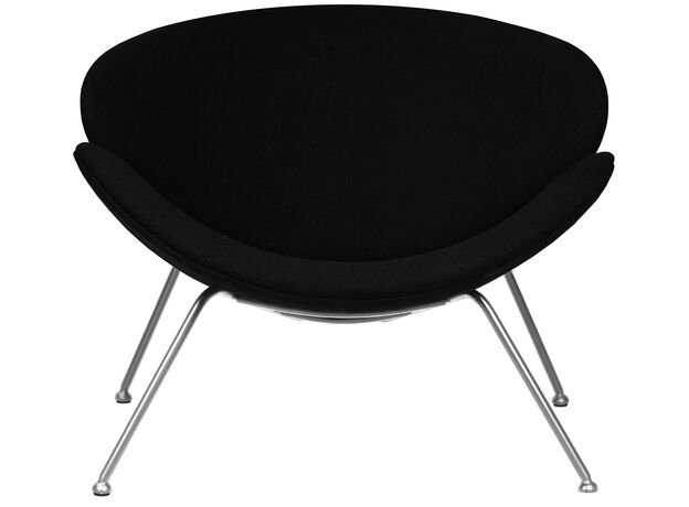 Кресло дизайнерское DOBRIN EMILY, черный ткань AF9, хромированная сталь,изображение6