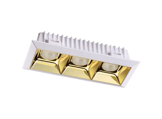 357849 SPOT NT18 белый/золото Встраиваемый светильник IP33 LED 3000К 21W 110-265V ANTEY
