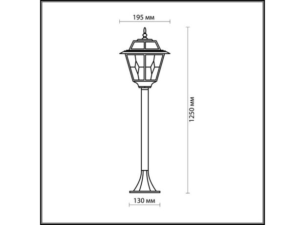 Наземный высокий светильник Odeon Light Outer 2318/1F,изображение2